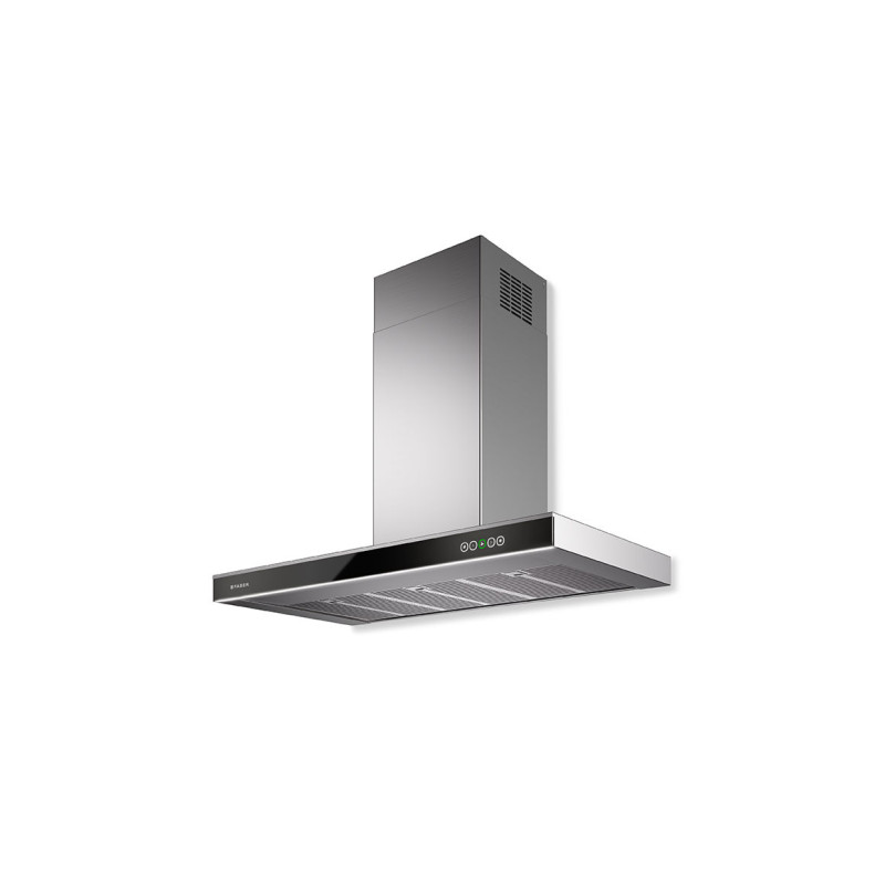 FABER S.p.A. ONYX-T BK GLASS/X A90 Cappa aspirante a parete Acciaio inox 380 m³/h A++ Promozione Limitata