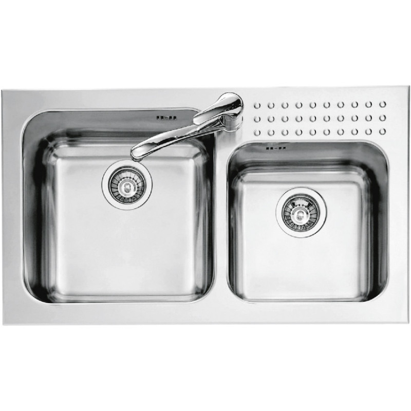 Barazza 1IS9060/2 lavello Lavello montato su piano Rettangolare Acciaio inox Offerta speciale della fabbrica