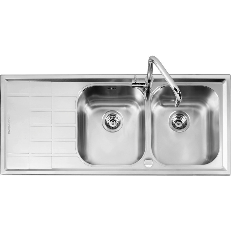 Barazza 1LLV120/2S lavello Lavello ad incasso Rettangolare Acciaio inox Discount Store per i nuovi prodotti