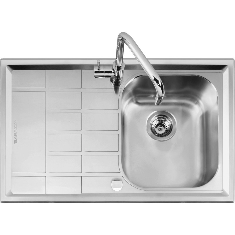 Barazza 1LLV90/1S lavello Lavello ad incasso Rettangolare Acciaio inox Solo un giorno rimasto