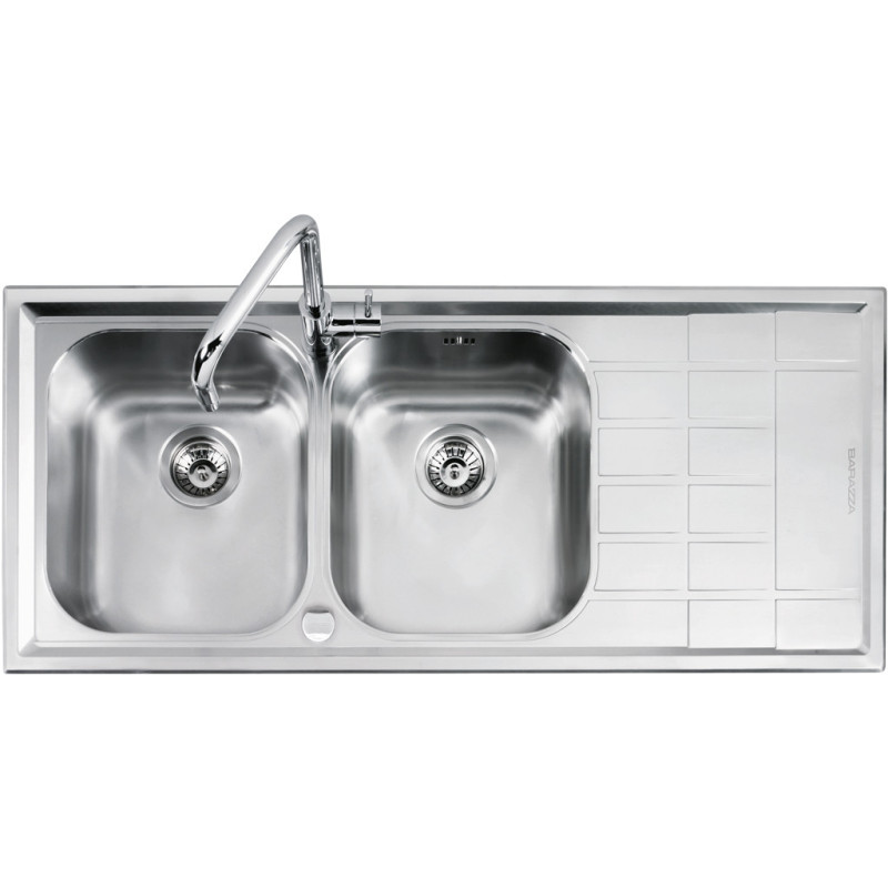 Barazza 1LLV120/2D lavello Lavello ad incasso Rettangolare Acciaio inox Enormi sconti