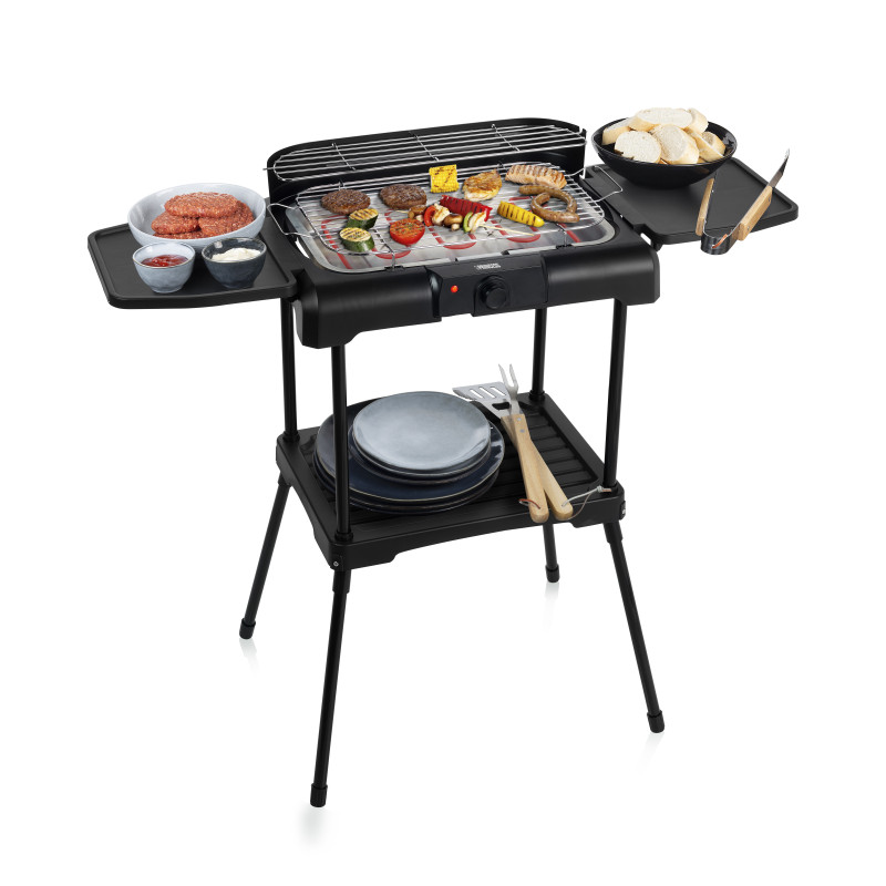 Princess 01.112250.01.001 BBQ elettrico con ripiani laterali Novità