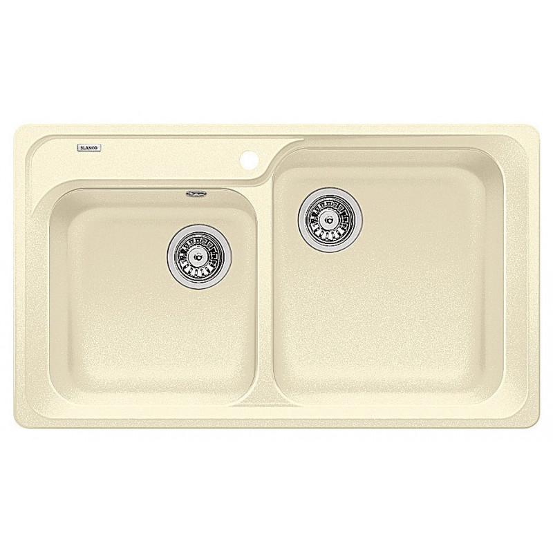 Blanco NOVA 8 1217075 Lavello incasso 86 x 50 cm Silgranit 2 Vasche - Avana RG Nuova