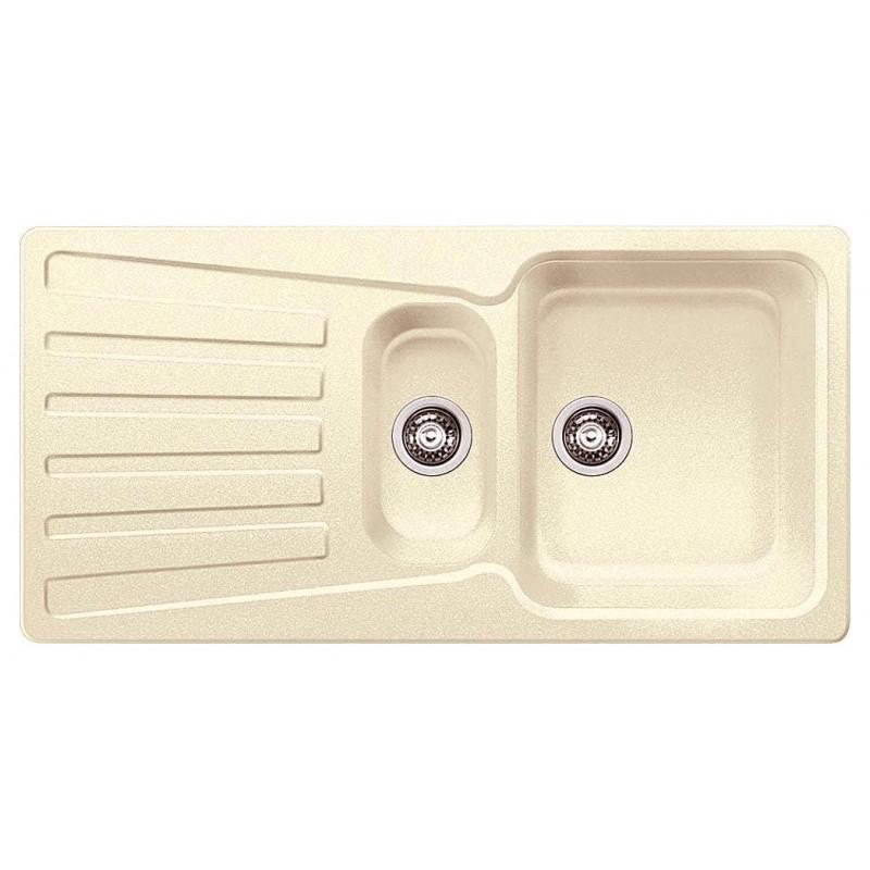 Blanco NOVA 6 S 1217081 Lavello incasso 100 x 50 cm Silgranit 2 Vasche e Gocciolatoio - Avana Prezzo di fabbrica