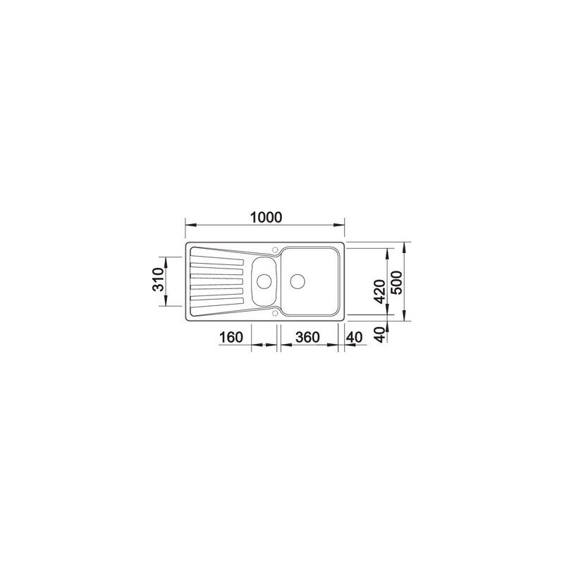 Blanco NOVA 6 S 1217081 Lavello incasso 100 x 50 cm Silgranit 2 Vasche e Gocciolatoio - Avana Prezzo di fabbrica
