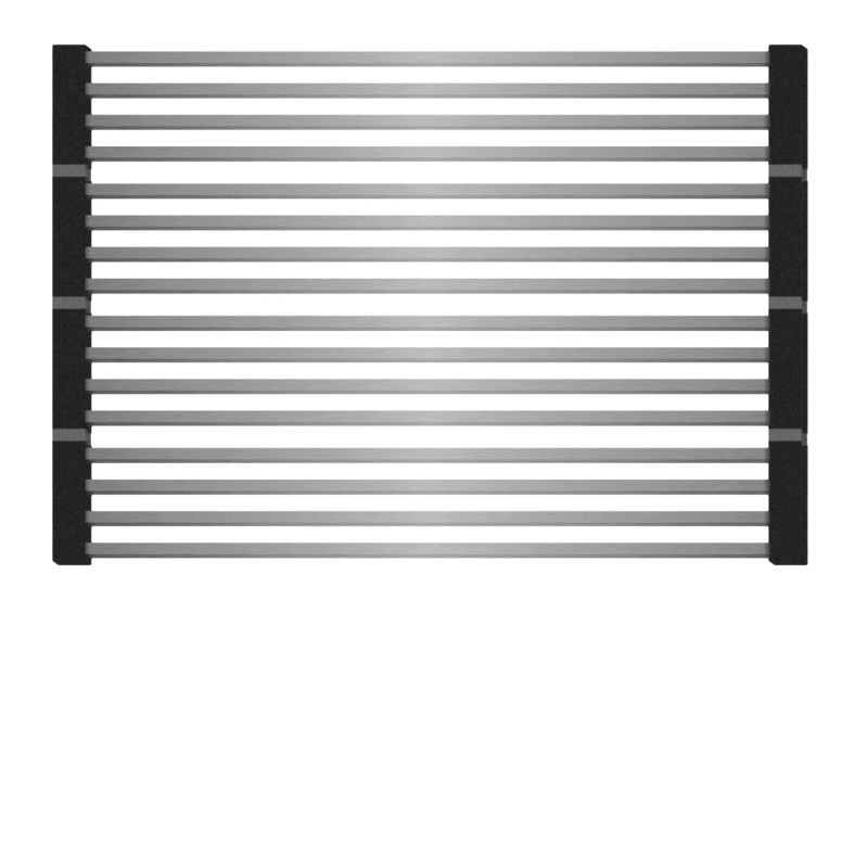TELMA ROLLMAT.IX Gocciolatoio pieghevole con barre in acciaio inox e silicone  442x316 mm colore inox Offerta Anniversario