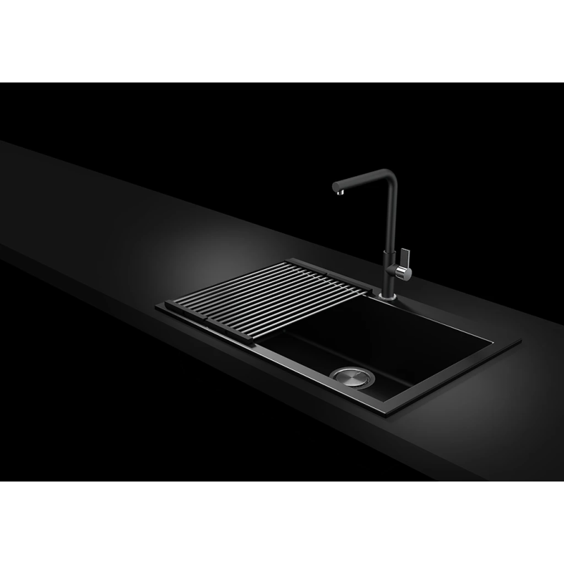 TELMA ROLLMAT.IX Gocciolatoio pieghevole con barre in acciaio inox e silicone  442x316 mm colore inox Offerta Anniversario