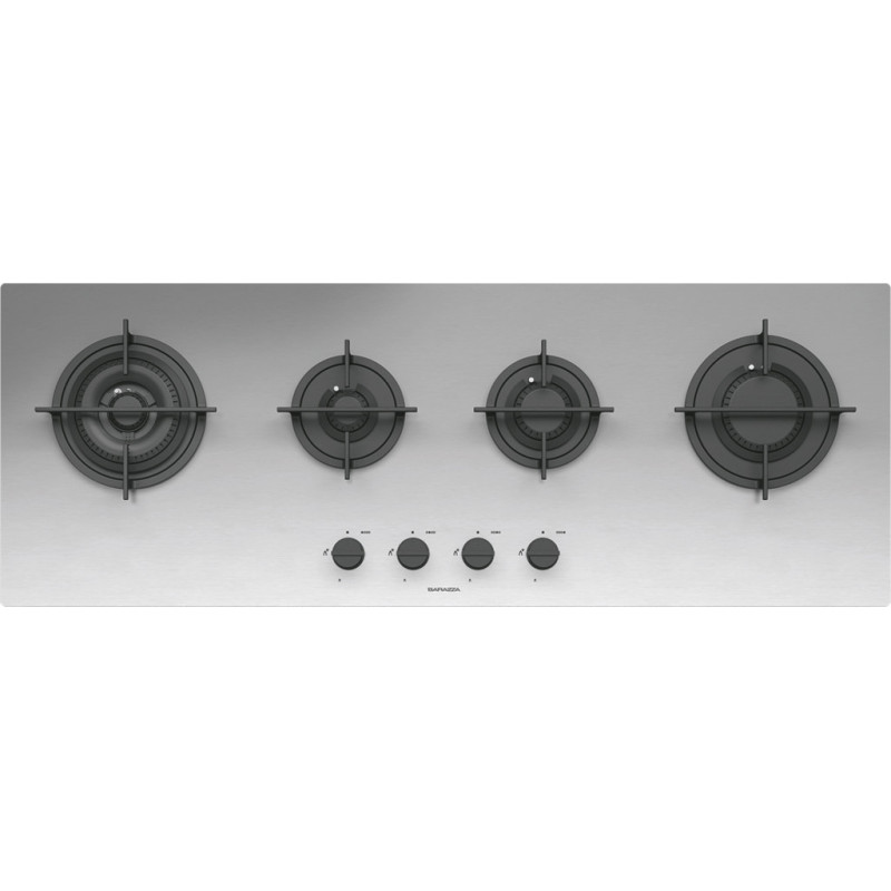 Barazza 1PMD104 piano cottura Acciaio inox Da incasso Gas 4 Fornello(i) In Linea