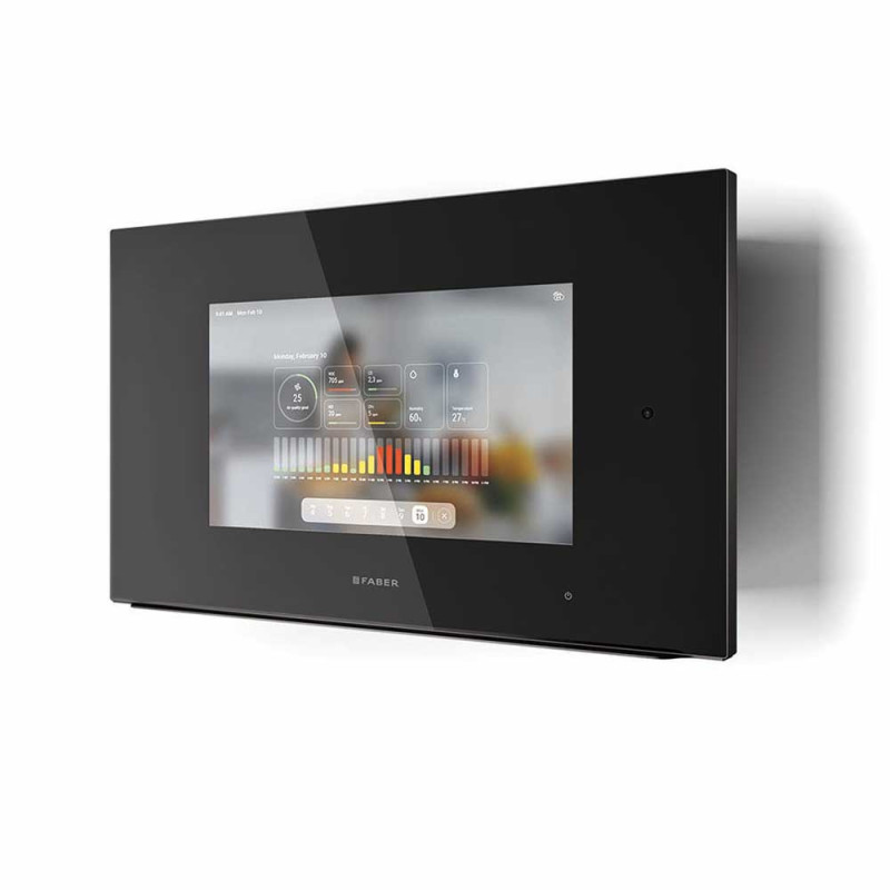 FABER S.p.A. K-AIR A80 Cappa aspirante a parete Nero 700 m³/h Consegna Veloce