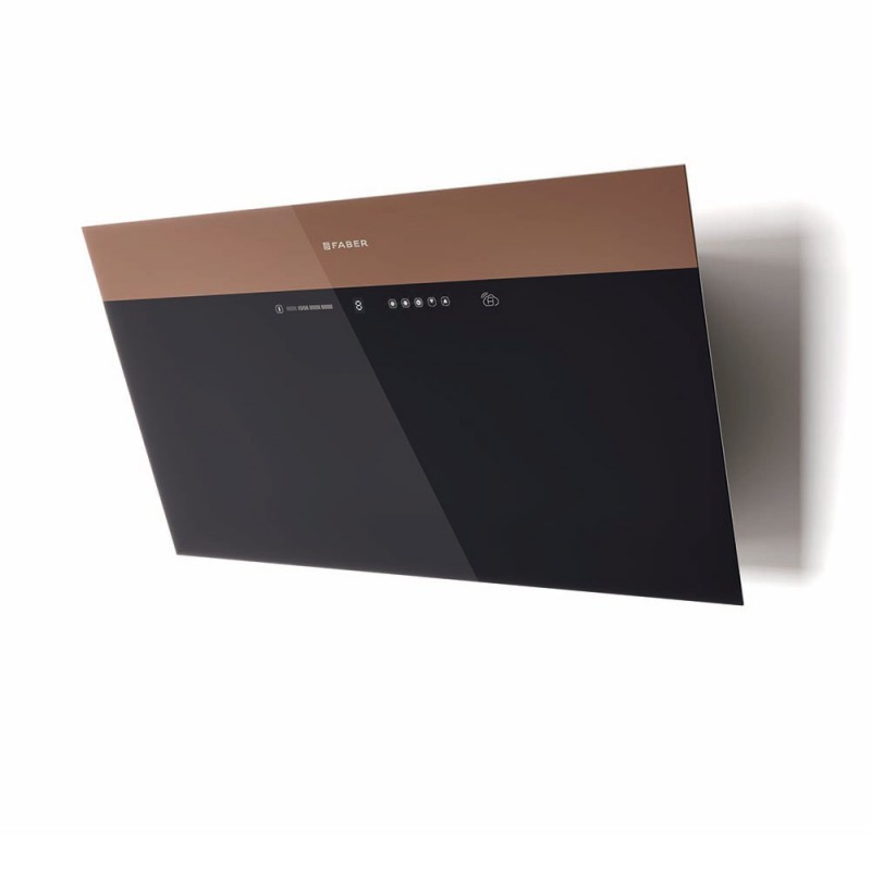 FABER 330.0615.685 Cappa aspirante a parete V-AIR KL A980 720 m3/h classe A+ Vetro nero / marrone chiaro In Vendita
