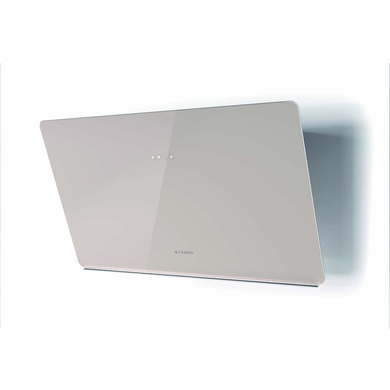 FABER 330.0615.674 cappa aspirante a parete glam light zero drip 730m³/h classe b vetro sabbia opaco Saldi
