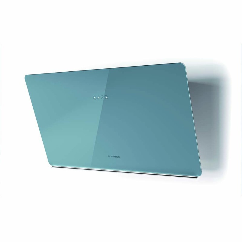 FABER 330.0615.675 cappa aspirante a parete glam ligth zero drip db a80 730m³/h classe b vetro blu polvere opaco Offerte