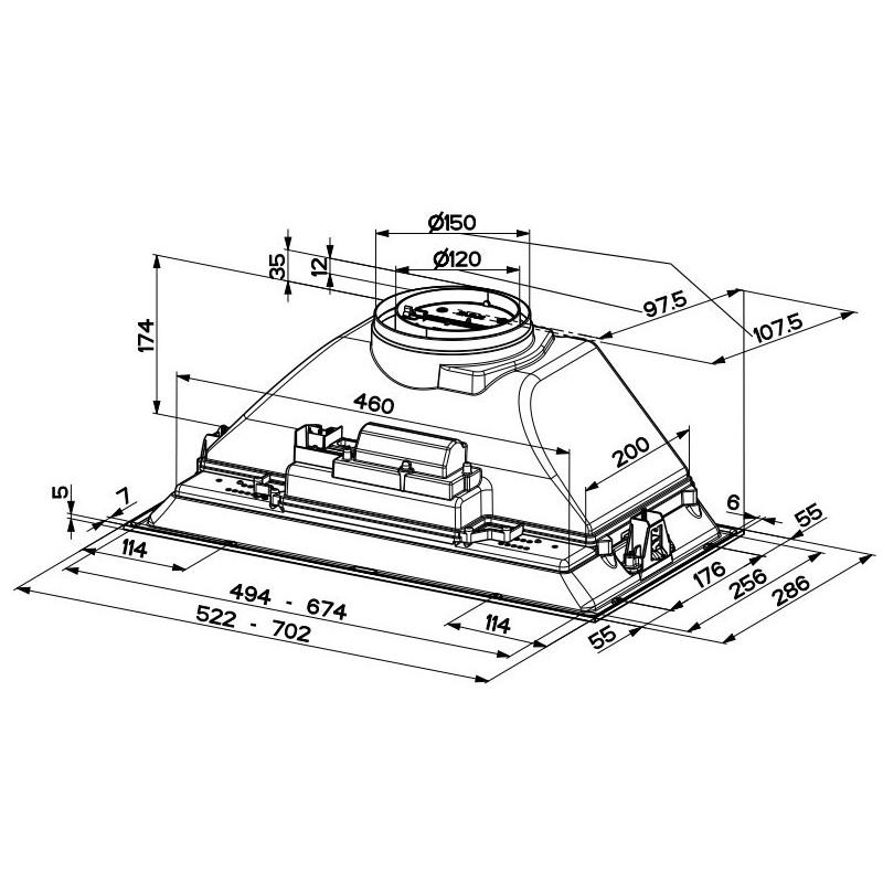 FABER S.p.A. Inka Smart HC X A52 Integrato Acciaio inox 390 m³/h B Vendita Economica