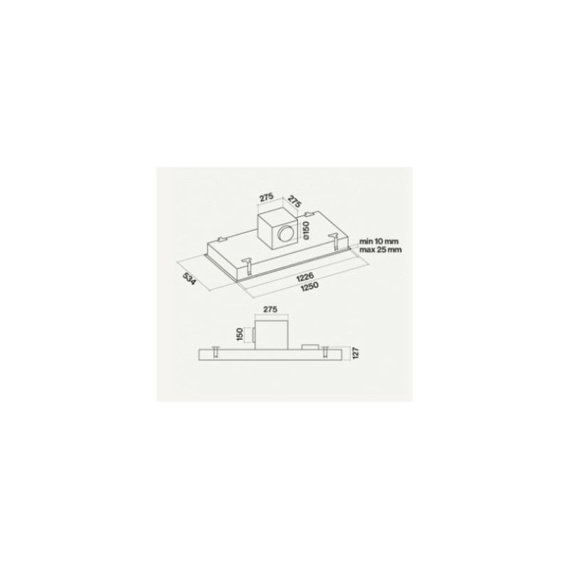 Falmec Skema Integrato a soffitto Bianco B Offerta speciale della fabbrica