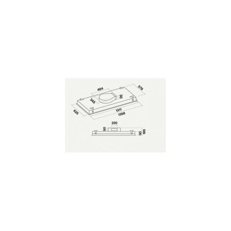 Falmec Nuvola 140 Integrato a soffitto Acciaio inox C 50% di sconto con spedizione gratuita