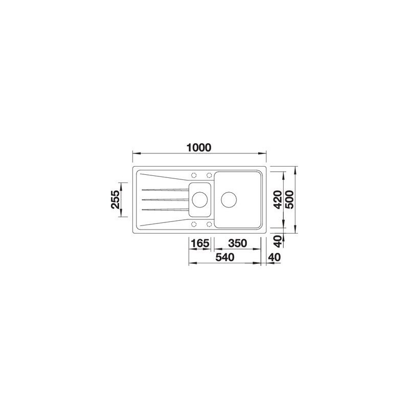 BLANCO 1519858 Sona 6 S lavello 1 vasca+vaschetta+gocciolatoio 100x50cm Silgranit Tartufo Spedizione Gratuita
