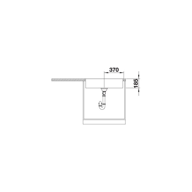 BLANCO 1523099 Lavello Zerox Durinox 700-IF 74x44cm Inox Qualità Garantita