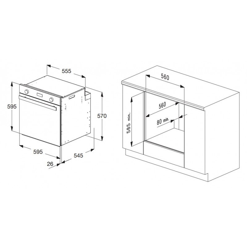 BLANCO 1043200 Forno Elettrico Chef Plus 9 funzioni 64 litri Inox A+ Fino Al -60%