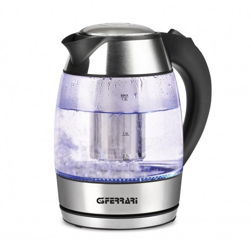 G3 Ferrari BolleBlu bollitore elettrico 1 8 L 2200 W Nero Acciaio inox Trasparente Offerta Giorno del Papà