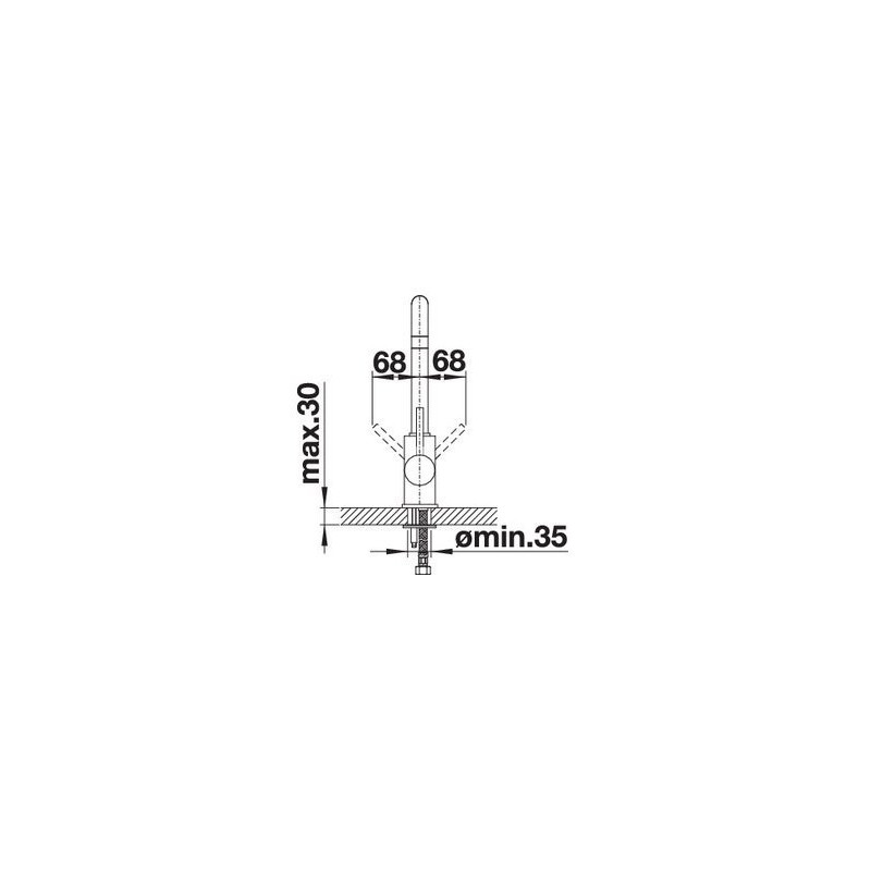 BLANCO 1523103 MISCELATORE MILI canna alta girevole fino a 360 flessibile 350 mm antracite Enormi risparmi
