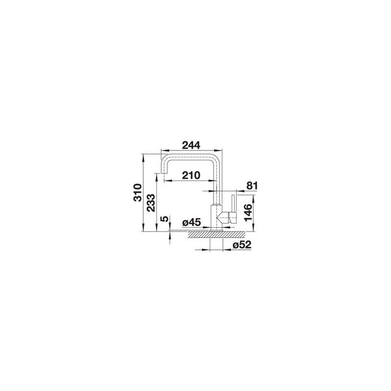 BLANCO 1523103 MISCELATORE MILI canna alta girevole fino a 360 flessibile 350 mm antracite Enormi risparmi