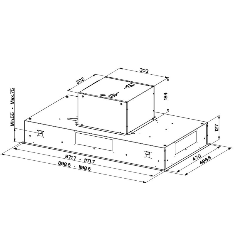 FABER S.p.A. Heaven Air X KL A90 Integrato a soffitto Acciaio inox 700 m³/h Offerte