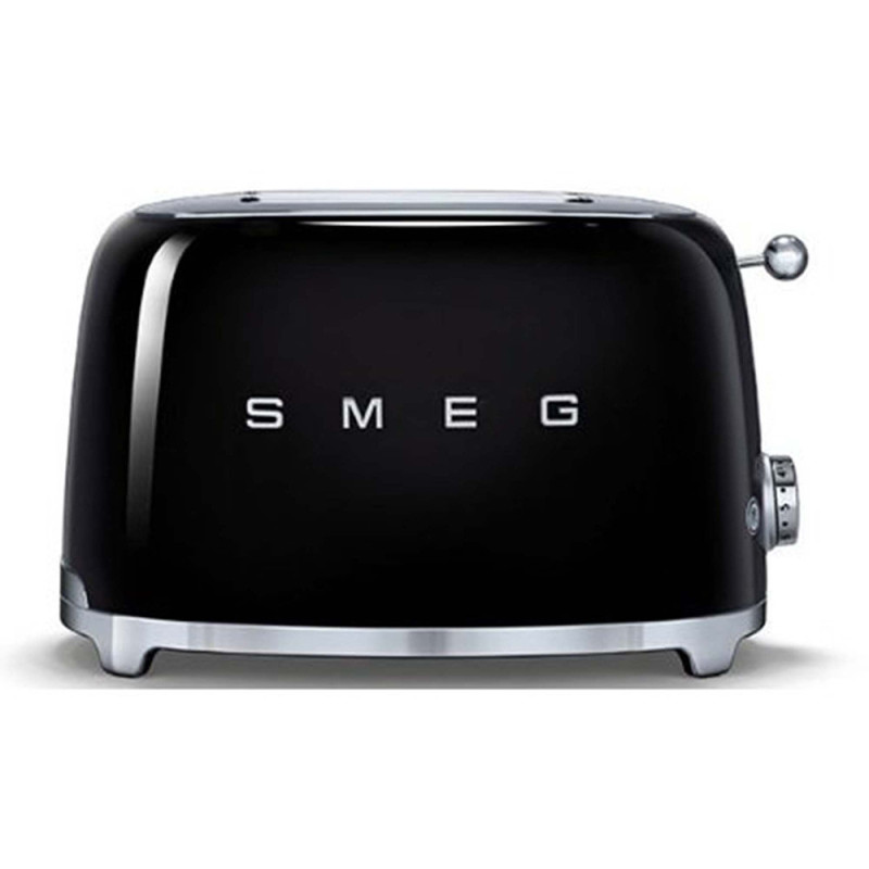 Smeg Tostapane 50's Style – Nero LUCIDO 2x2 – TSF01BLEU Rilascio limitato