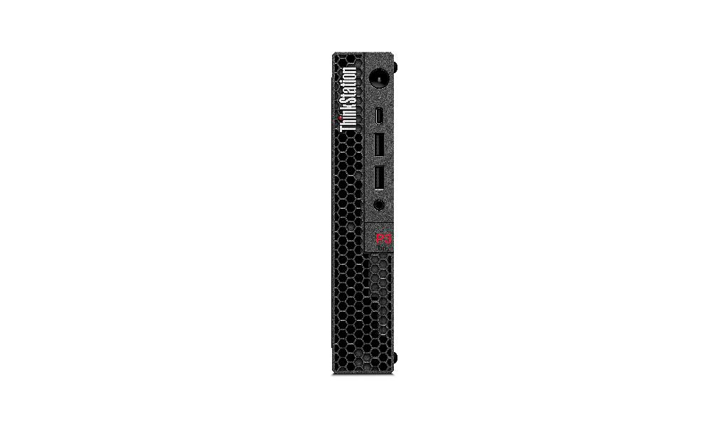 Lenovo ThinkStation P3 Tiny Intel® Core™ i7 i7-14700T 32 GB DDR5-SDRAM 1 TB SSD NVIDIA T400 Windows 11 Pro Mini PC Stazione di Moda
