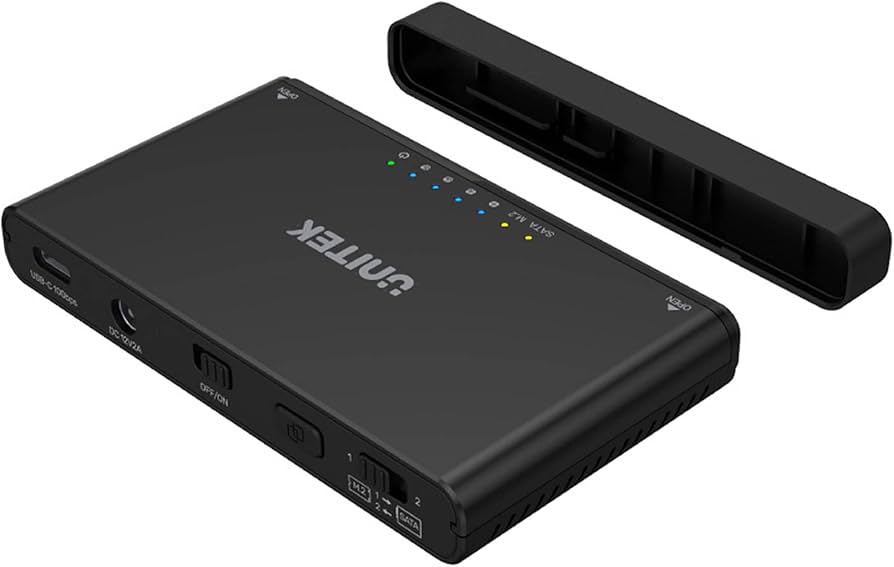 UNITEK S1222A cable gender changer USB 3.2 SATA 2 5/3 5' & M.2 PCIE/NVME Black Moda