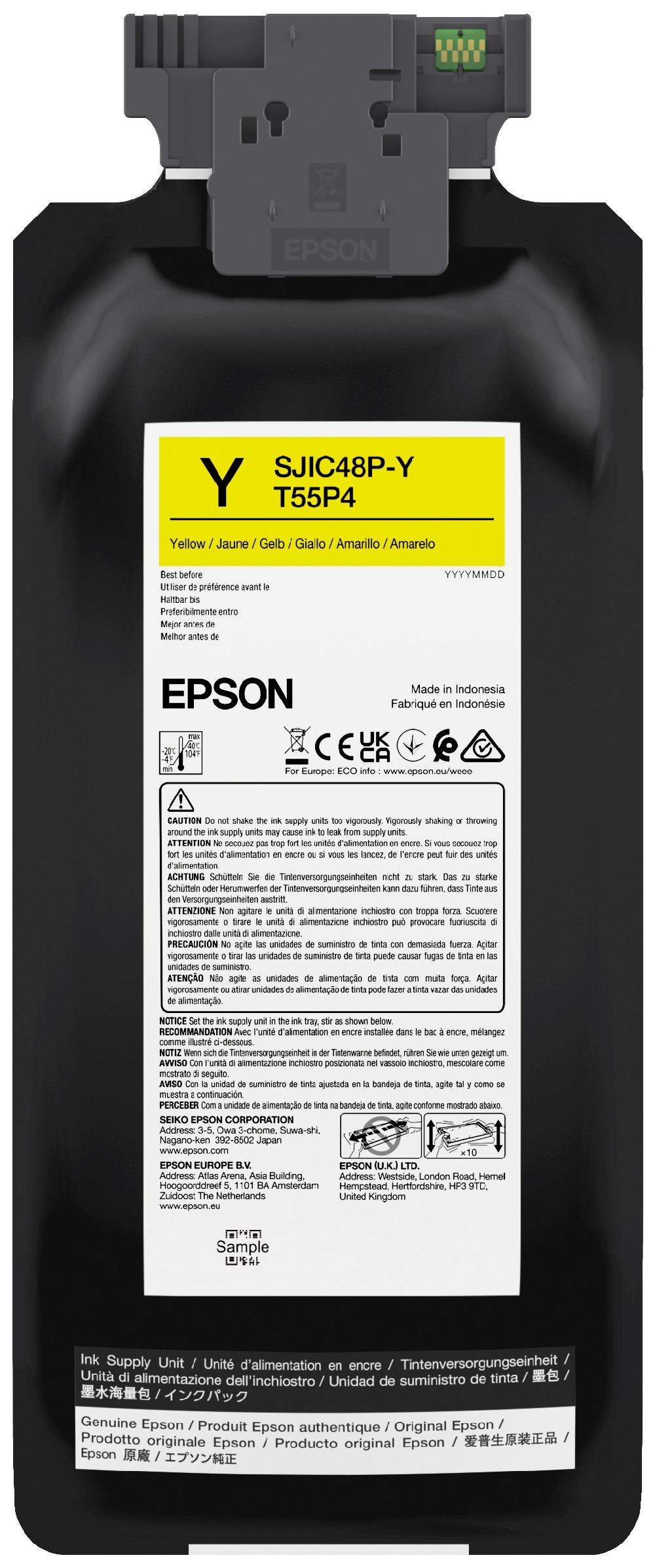 Epson SJIC48P-Y cartuccia d'inchiostro 1 pz Originale Giallo Negozio