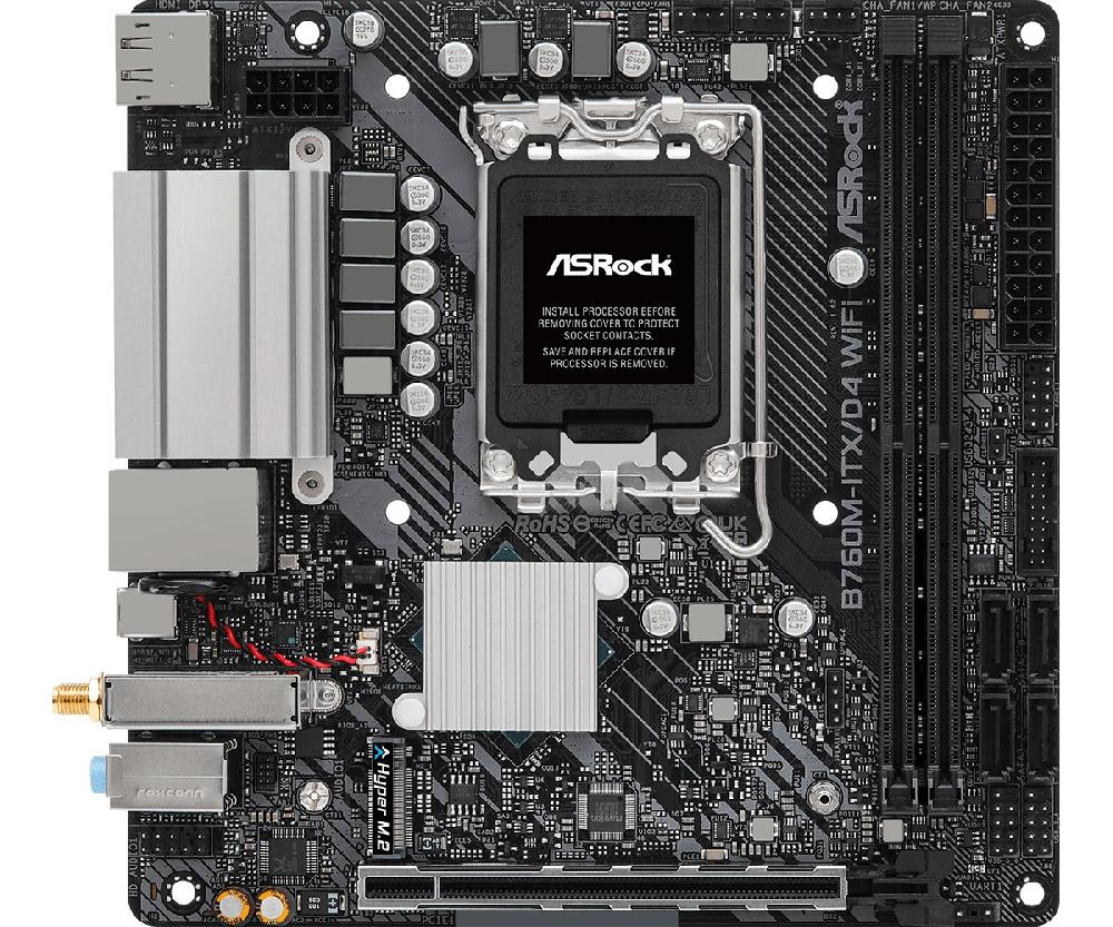 Asrock B760M-ITX/D4 WiFi Intel B760 LGA 1700 mini ITX Solo un giorno rimasto