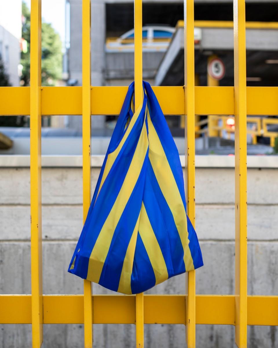 Wood'd Stripes Blue Bag Italia