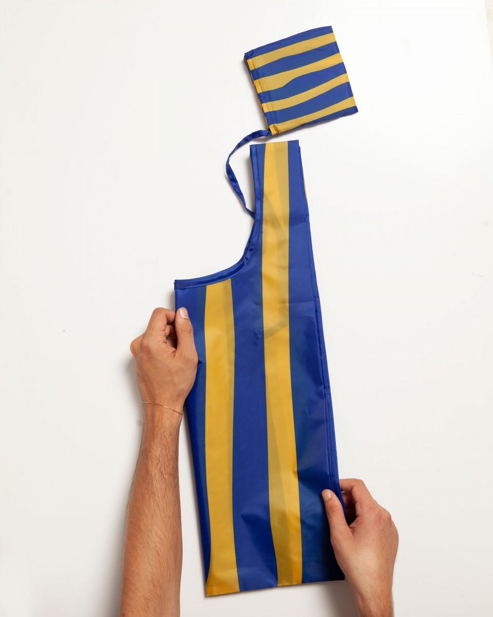 Wood'd Stripes Blue Bag Italia
