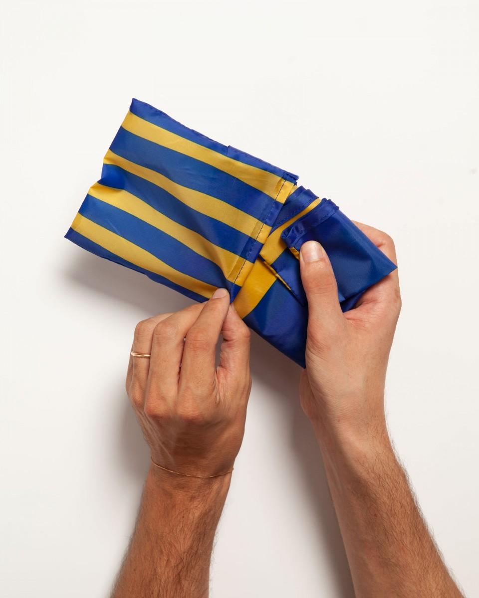 Wood'd Stripes Blue Bag Italia