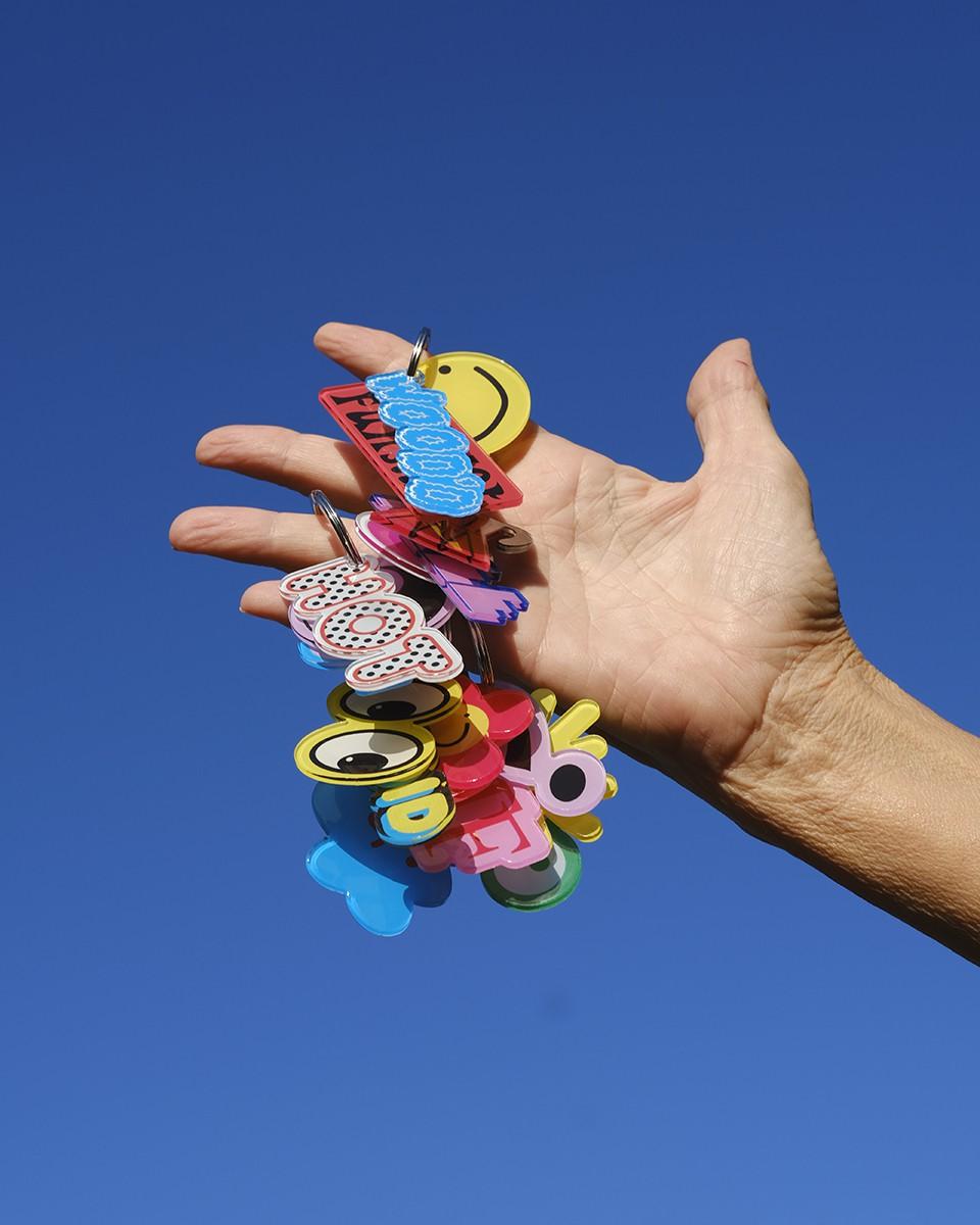 Wood'd Crazy Smile Keychain Promozione