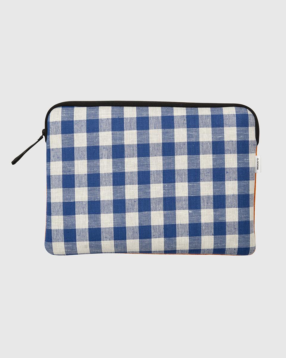 Wood'd Patch Blue Macbook Case Sottocosto