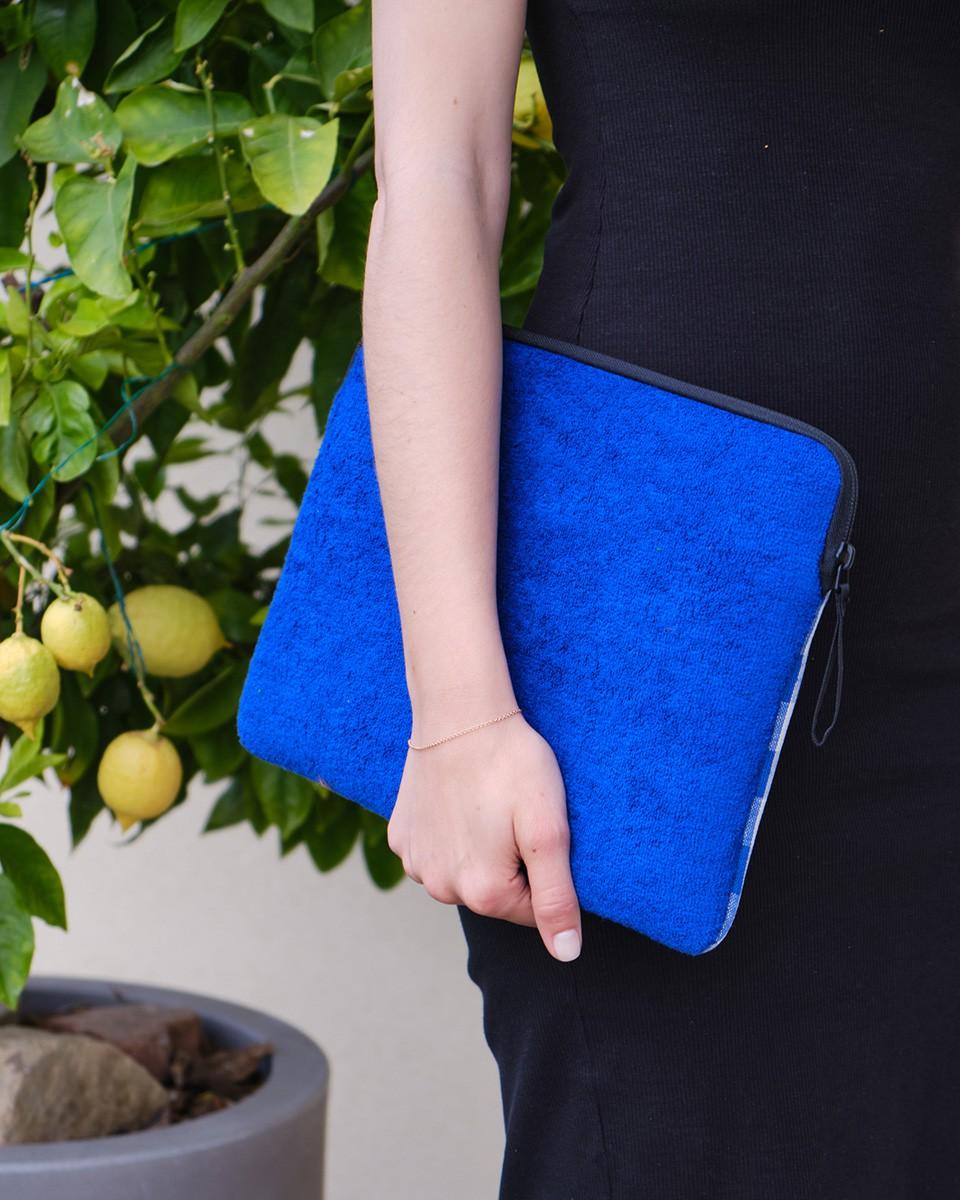 Wood'd Patch Blue Macbook Case Sottocosto
