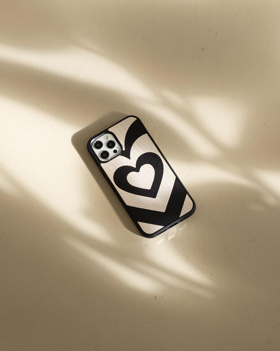 Wood'd Cuore Matto Nero Cover In Vendita