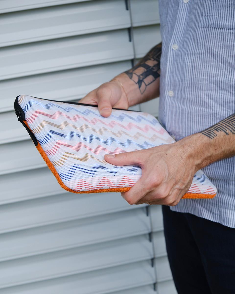 Wood'd Patch Orange Macbook Case Convenienza